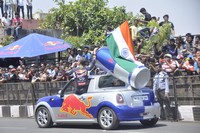 Nagarjuna and Nagachaitanya at Red Bull F1 Showrun